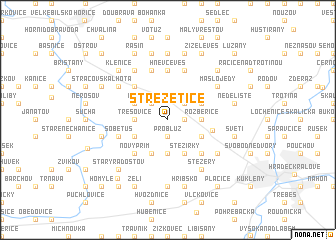 map of Střezetice