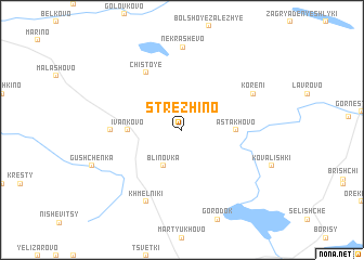 map of Strezhino