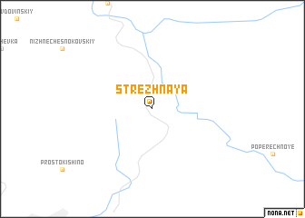 map of Strezhnaya