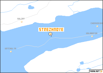 map of Strezhnoye