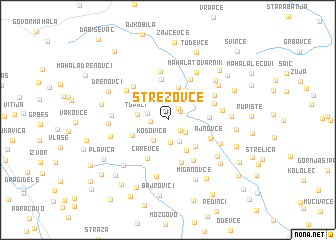 map of Strezovce