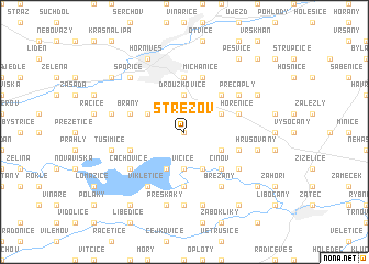 map of Střezov