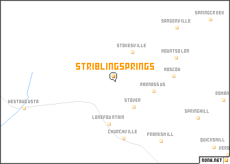 map of Stribling Springs