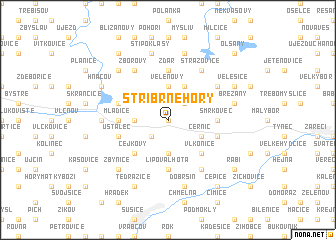 map of Stříbrné Hory