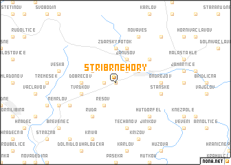 map of Stříbrné Hory