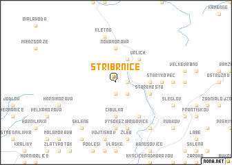 map of Stříbrnice