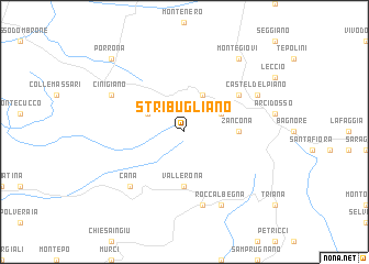 map of Stribugliano