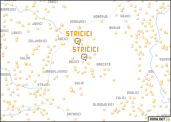 map of Stričići