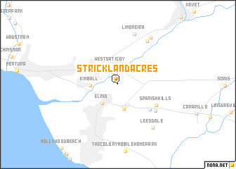 map of Strickland Acres