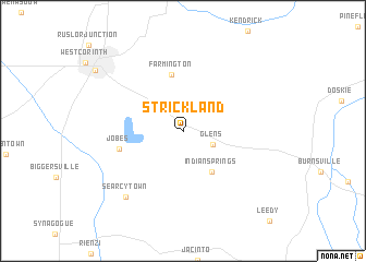 map of Strickland