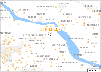 map of Strickler