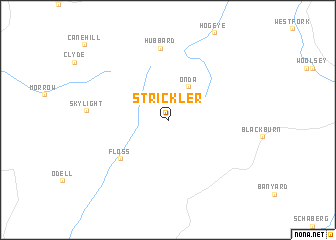 map of Strickler