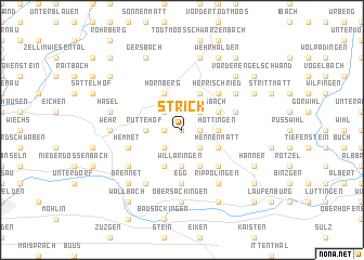 map of Strick