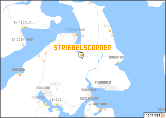 map of Striebels Corner