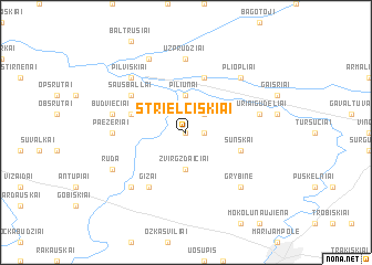 map of Strielčiškiai