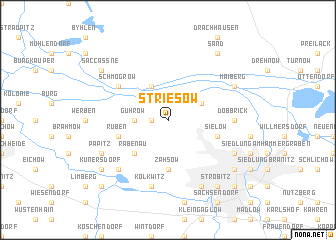 map of Striesow