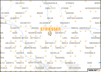 map of Strießen