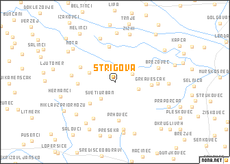 map of Štrigova