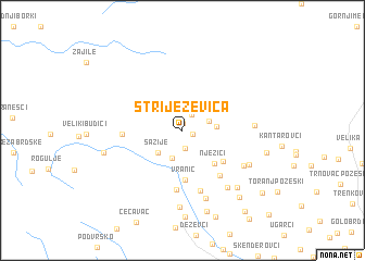 map of Striježevica