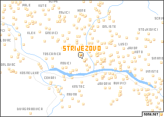 map of Striježovo