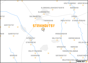 map of Strikhovtsy