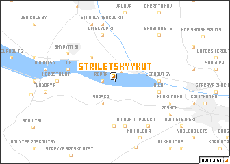 map of Striletsʼkyy Kut