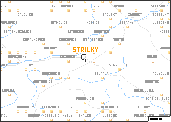 map of Střílky