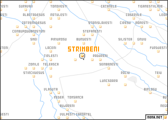 map of Strîmbeni