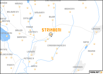 map of Strîmbeni