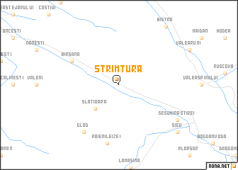 map of Strîmtura