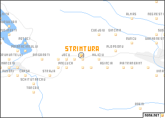 map of Strîmtura