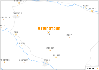 map of Stringtown