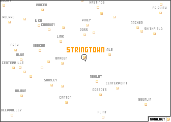 map of Stringtown