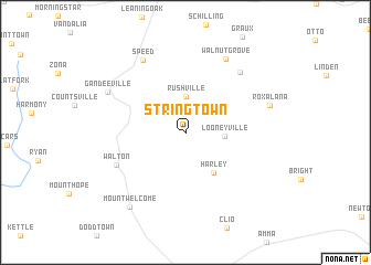 map of Stringtown