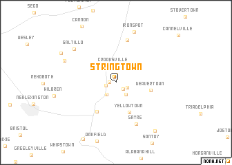 map of Stringtown