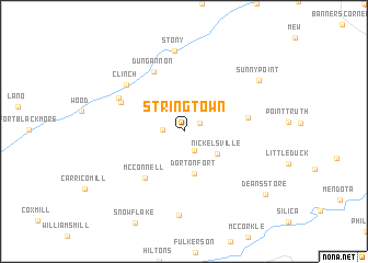map of Stringtown