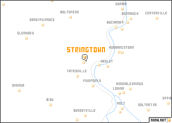 map of Stringtown