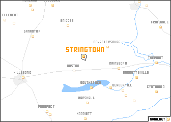 map of Stringtown