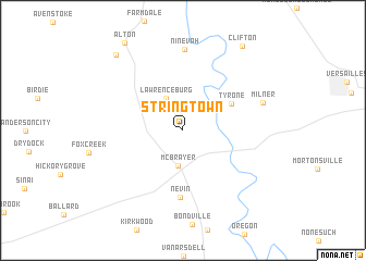 map of Stringtown