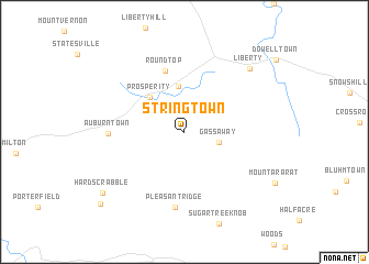 map of Stringtown