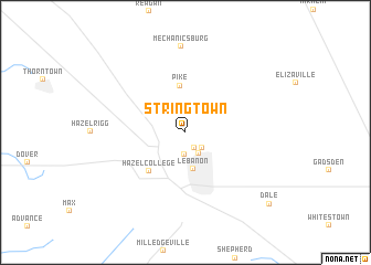 map of Stringtown