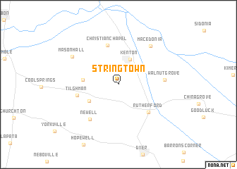 map of Stringtown