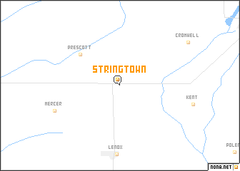 map of Stringtown