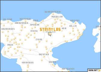 map of Strinýlas