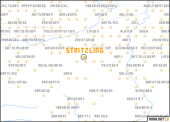 map of Stritzling