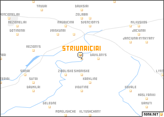 map of Striūnaičiai