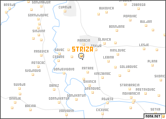 map of Striža