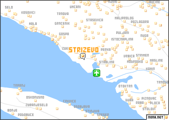 map of Striževo