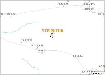 map of Strizhëvo