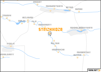 map of (( Strizhikoza ))